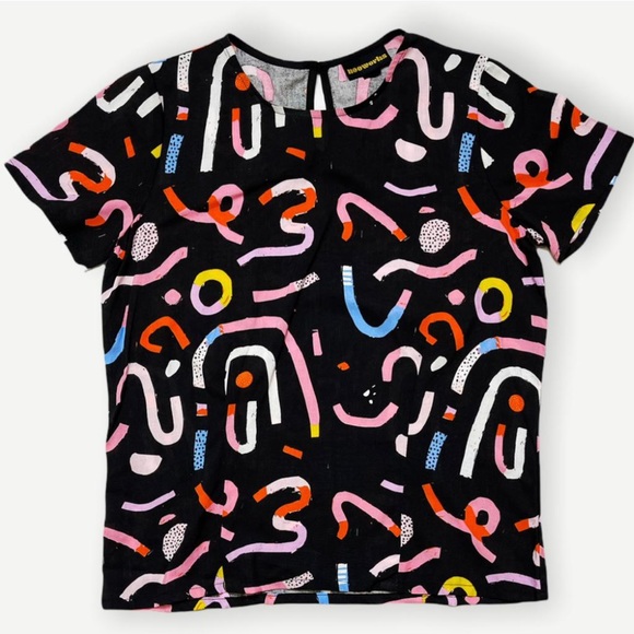 Nooworks Tops - Nooworks Candy Boxy Top featuring art by Ashley Mary